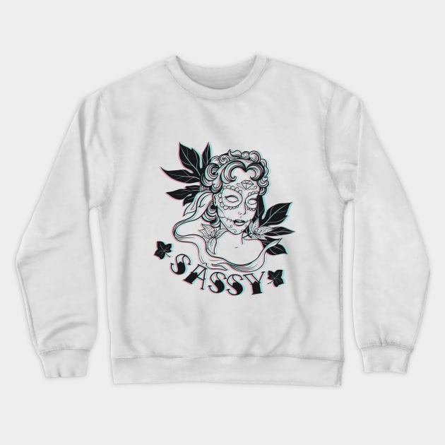 Sassy 3D Crewneck Sweatshirt by Verboten